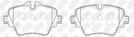 Колодки передние BMW 1-5, X1,X2,X3, Mini Cooper NiBK PN0577