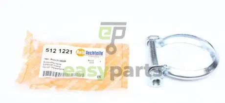 Хомут глушника Citroen Jumpy/ Berlingo/ Nemo 96-/ Fiat Scudo 96-/ Peugeot Expert/ Partner 96- AUTOTECHTEILE 512 1221
