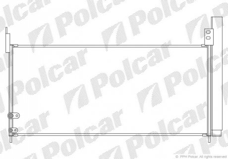 Радиатор кондиционера Polcar 8162K82K
