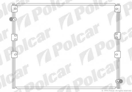 Радиатор кондиционера Polcar 8177K81K (фото 1)