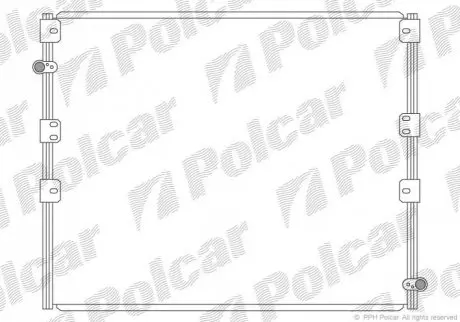 Радиатор кондиционера Polcar 8177K81K