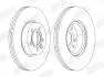 Фото 2 - гальмівний диск передній VW TRANSPORTER SHARAN FORD GALAXY SEAT ALHAMBRA Jurid 562626JC1 Гальмівний диск передній VW TRANSPORTER SHARAN FORD GALAXY SEAT ALHAMBRA Jurid 562626JC1 (фото 2)