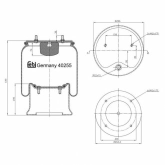 Пневмоподушка FEBI BILSTEIN 40255