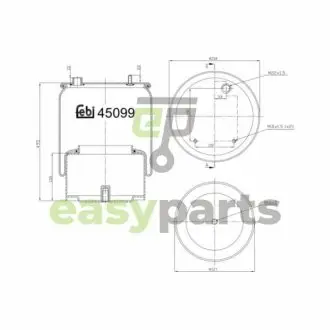 Пневмоподушка FEBI BILSTEIN 45099