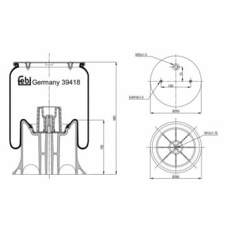 Пневмоподушка FEBI BILSTEIN 39418