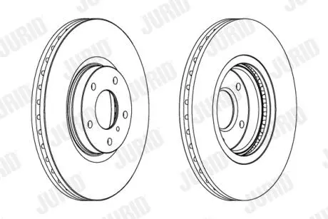 Гальмівний диск передній NISSAN MURANO INFINITI G/M35/M45 Jurid 563032JC1