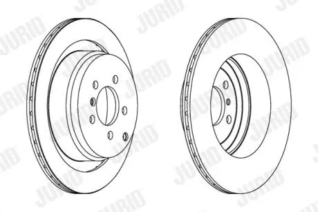 Тормозной диск задний LAND ROVER RANGE ROVER Jurid 563023JC1