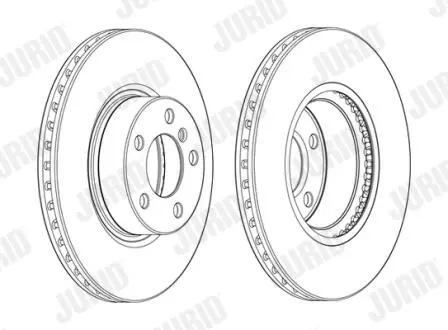 Гальмівний диск передній BMW X3/X4 Jurid 562891JC1