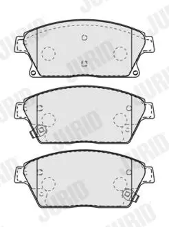 Гальмівні колодки передн. CHEVROLET CRUZE 09- Jurid 573325J