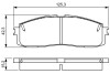 TOYOTA гальмівні колодки передн.Lexus RX 09- BOSCH 0986495330 (фото 1)