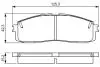TOYOTA гальмівні колодки передн.Lexus RX 09- BOSCH 0986495330 (фото 5)