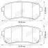 HYUNDAI гальмівні колодки задн. i30 07-,Kia Ceed, Carens 02- Jurid 572590J (фото 2)