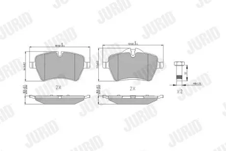 Гальмівні колодки передн. MINI Jurid 573234J