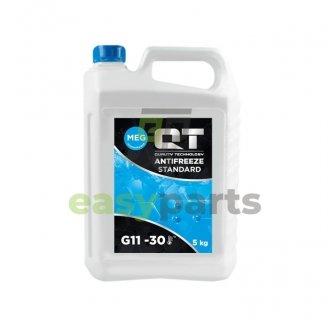 Антифриз QT MEG STANDARD -30 G11 синій 5кг QT-OIL QT553305 (фото 1)