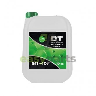 Антифриз QT MEG EXTRA -40 G11 зелений 10кг QT-OIL QT5624010