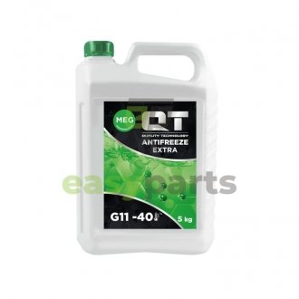 Антифриз QT MEG EXTRA-40 G11 GREEN 5кг QT-OIL QT562405
