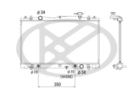 Радиатор охлаждения двигателя KOYORAD PL102536