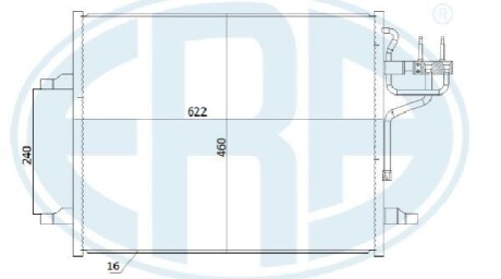 Радiатор кондицiонера ERA 667283