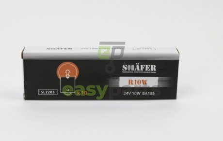Лампа 24V 10W R10W BA15s SHAFER SL2203