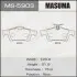 Колодка гальмівна задня Ford Focus (04-)/ Mazda 3 (03-), 5 (05-15) MAS MASUMA MS5903 (фото 1)