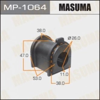 Втулка стабілізатора заднього Toyota Land Cruiser (09-) (Кратно 2 шт) Ma MASUMA MP1064 (фото 1)