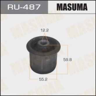 Сайлентблок кронштейна дифференциала заднего Nissan X-Trail (00-07) MASU MASUMA RU487 (фото 1)