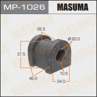 Втулка стабилизатора заднего Mitsubishi Outlander (06-12) (Кратно 2 шт) MASUMA MP1026 (фото 1)