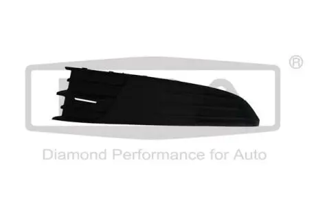 Решетка противотуманной фары левый (черный) Skoda Fabia III (NJ3) (14-) (8807180 DPA 88071804102