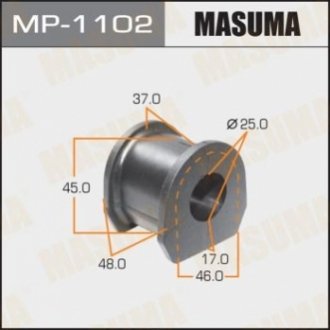 Втулка стабілізатора переднього Mitsubishi L200 (07-), Pajero Sport (09-15) (Крат MASUMA MP1102 (фото 1)
