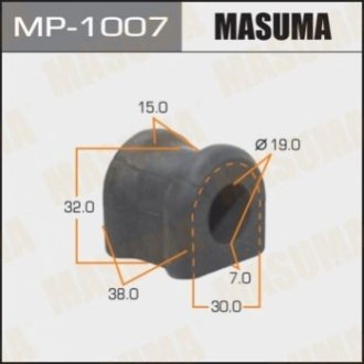 Втулка стабілізатора заднього Toyota Avensis (03-08) (Кратно 2 шт) Masum MASUMA MP1007 (фото 1)