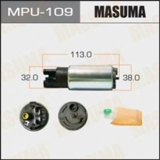 Бензонасос електричний (+сітка)) Honda/ Mitsubishi/ Subaru/ Toyota M MASUMA MPU109 (фото 1)