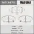 Фото 1 - колодка тормозная передняя Toyota Corolla (00-06), Prius (00-11), Yaris (01-05) MASUMA MS1472 Колодка тормозная передняя Toyota Corolla (00-06), Prius (00-11), Yaris (01-05) MASUMA MS1472 (фото 1)