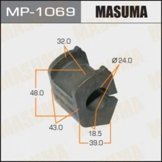 Втулка стабілізатора переднього Toyota Yaris (05-) (Кратно 2 шт) MASUMA MP1069 (фото 1)