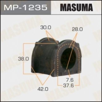 Втулка стабілізатора переднього Toyota Land Cruiser (-07) (Кратно 2 шт) MASUMA MP1235