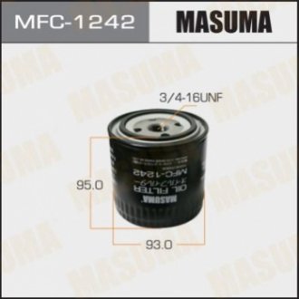 Фильтр масляный Missan Murano (10-15), Pathfinder (05-), X-Trail (03-07) D 2.2, MASUMA MFC1242