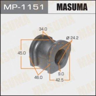 Втулка стабілізатора переднього Honda Civic (05-) (Кратно 2 шт) MASUMA MP1151