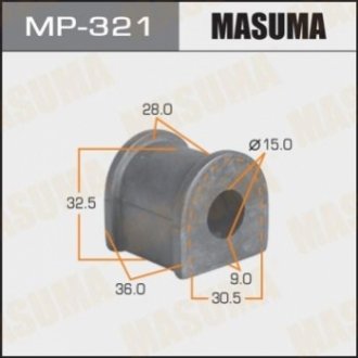 Втулка стабілізатора заднього Toyota Corolla (-00) (Кратно 2 шт) MASUMA MP321