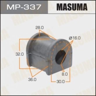 Втулка стабілізатора заднього Toyota Camry (06-) (Кратно 2 шт) MASUMA MP337 (фото 1)