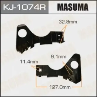 Фото кронштейн бампера переднего правый Toyota Corolla (02-07) MASUMA KJ1074R Кронштейн бампера переднего правый Toyota Corolla (02-07) MASUMA KJ1074R
