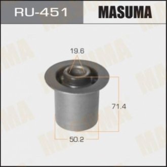 Сайлентблок заднього важеля внутрішній Toyota Hiace (00-11) MASUMA RU451 (фото 1)