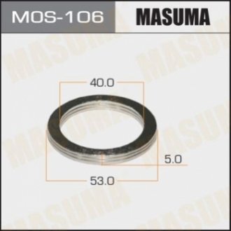 Прокладка приймальної труби Toyota (40x53) MASUMA MOS106 (фото 1)