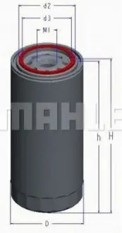 Фильтр масляный Peugeot-Citroen 2.5D/TDI (заменен на OC 503) 0451103238.ls880a.wxwl7176. PXLS880A, OP620, WL7176, W820, H90W13, 50013182 MAHLE / KNECHT OC2