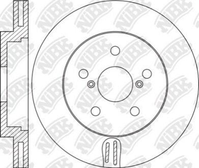 Диск гальмівний NiBK RN1471V