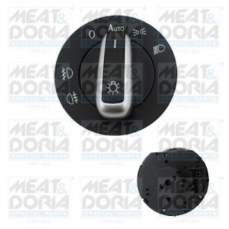 MEATDORIA VW Выключатель света фар Caddy III,Golf Plus,V,Jetta III,Passat,Touran 05- MEAT&DORIA 23806