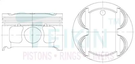 Фото поршн. з пальцями Розпродаж! Товарний вигляд збережено! TEIKIN 30113050 Поршн. з пальцями Розпродаж! Товарний вигляд збережено! TEIKIN 30113050