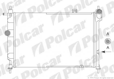Радіатор охолодження Polcar 550708A2 (фото 1)