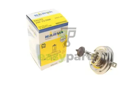 Автолампа H4 24V 75/70W P45t Rallye NARVA 488943000