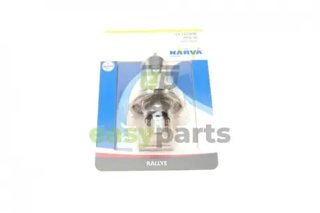 Автолампа H4 12V 100/90W P43t Rallye (блістер/ 1шт) NARVA 489014000