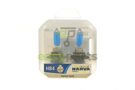 Автолампа HB4/9006 12V 55W P22d Range Power White (4500K) (к-кт 2шт.) NARVA 486262100