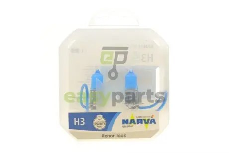 Автолампа H3 12V 55W PK22s Range Power White (4500K) (к-кт 2 шт) NARVA 486022100